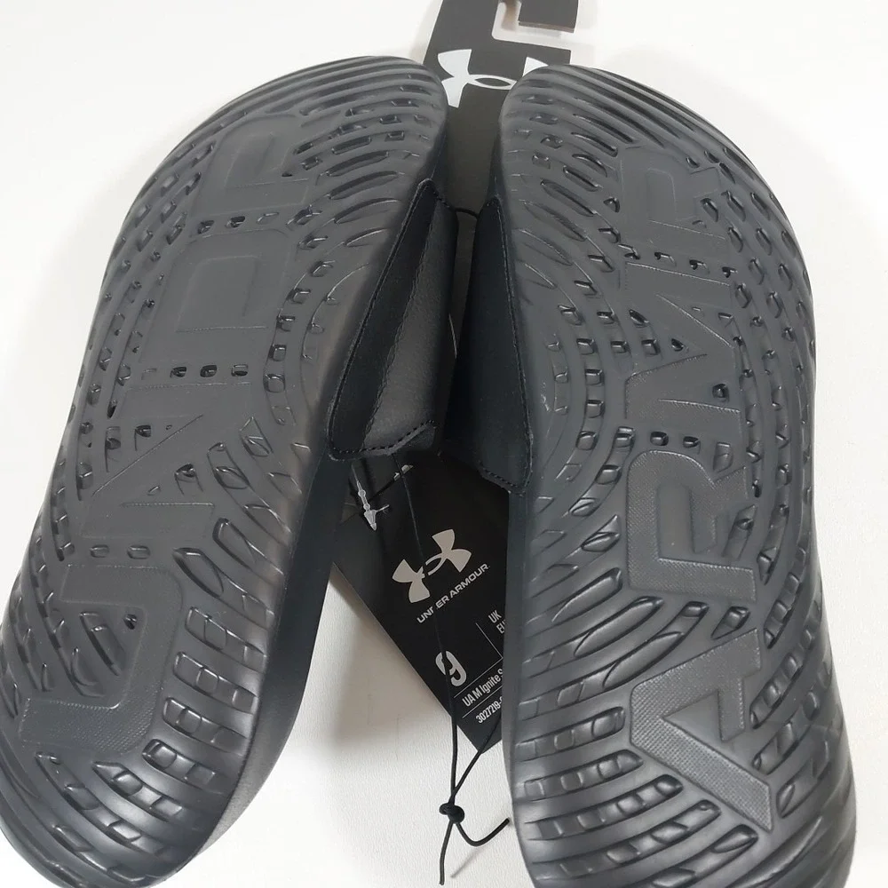 Under‎ Armour Men's UA Ignite Select Slides - Black / Black- Size 9 *NEW w/ Tag*